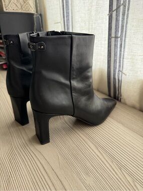 Sam Edelman Black Leather Ankle Boots | Size 8.5 | Like New